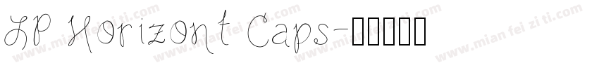LP Horizont Caps字体转换